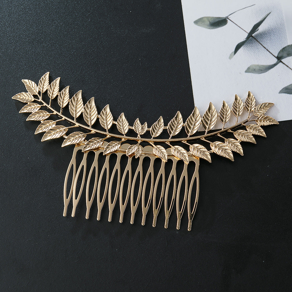 Wholesale Hollowed Out Leaf Splicing Alloy Hair Clips